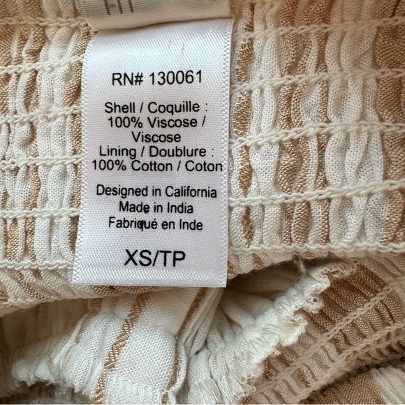 L*Space Day Dreamer Strapless Midi Dress in Sunsational Stripe Boho Beach XS - Picture 16 of 16